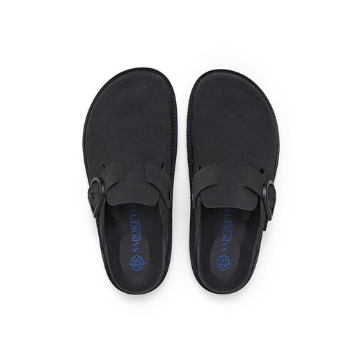 SABOKETS Skórzane chodaki w kolorze czarnym Sabokets 42 Limango Polska promocyjna cena