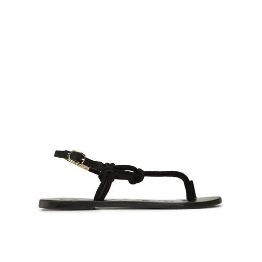 Sandały Manebi Suede Leather Sandals V 2.2 Y0 Czarny ze sklepu eobuwie.pl w kategorii Sandały damskie - zdjęcie 183969324