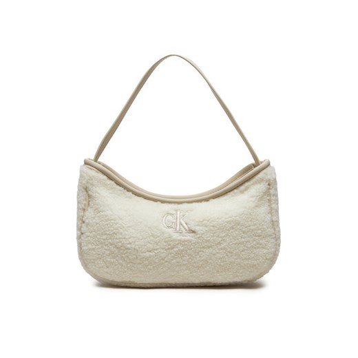 Torebka Calvin Klein Jeans Teddy IU0IU00634 Écru ze sklepu eobuwie.pl w kategorii Torebki damskie - zdjęcie 183969533