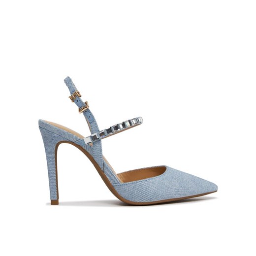 Sandały MICHAEL Michael Kors Ava Flex Pump 40R4AVHP1D Błękitny ze sklepu eobuwie.pl w kategorii Czółenka - zdjęcie 183969561