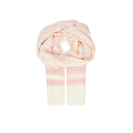 Szal Tommy Hilfiger Beach Summer Mono Scarf AW0AW16030 Écru ze sklepu eobuwie.pl w kategorii Szaliki i chusty damskie - zdjęcie 183969652