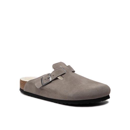 Kapcie Birkenstock Boston 1017650 Szary 42 eobuwie.pl