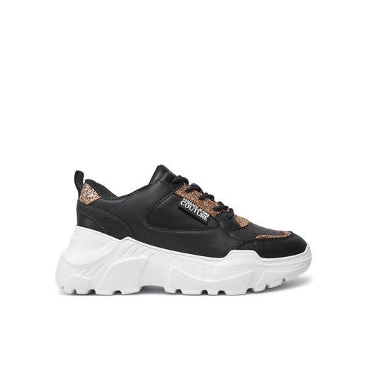 Sneakersy Versace Jeans Couture Speedtrack 77VA3SC2 Czarny ze sklepu eobuwie.pl w kategorii Buty sportowe damskie - zdjęcie 183969680