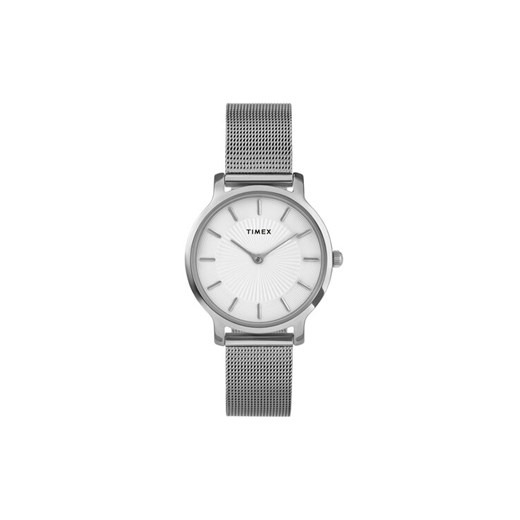 Zegarek Timex Transcend TW2Y10200 Srebrny ze sklepu eobuwie.pl w kategorii Zegarki - zdjęcie 183969731
