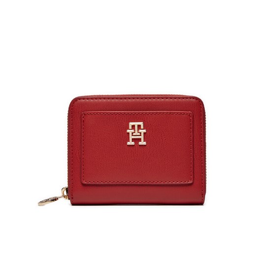 Duży Portfel Damski Tommy Hilfiger Distinct Med Za AW0AW16722 Czerwony Tommy Hilfiger 00 eobuwie.pl