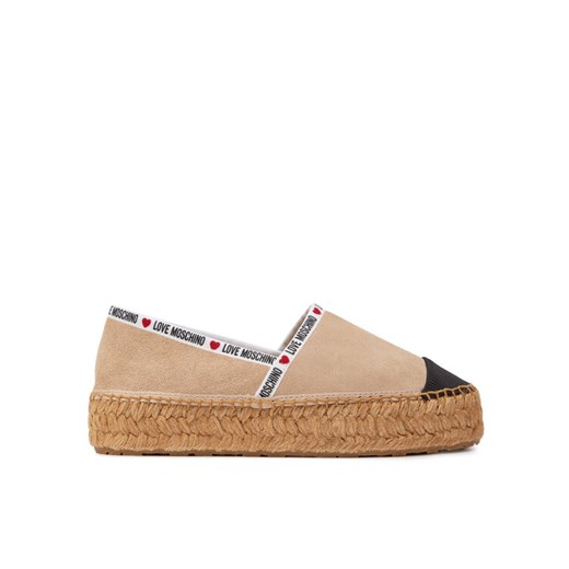 Espadryle LOVE MOSCHINO JA10553G0IIG0131 Beżowy Love Moschino 39 eobuwie.pl