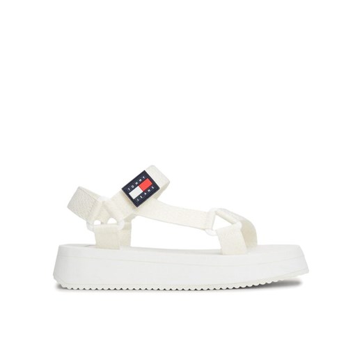 Sandały Tommy Jeans Tjw Eva Sandal EN0EN02466 Écru ze sklepu eobuwie.pl w kategorii Sandały damskie - zdjęcie 183969903