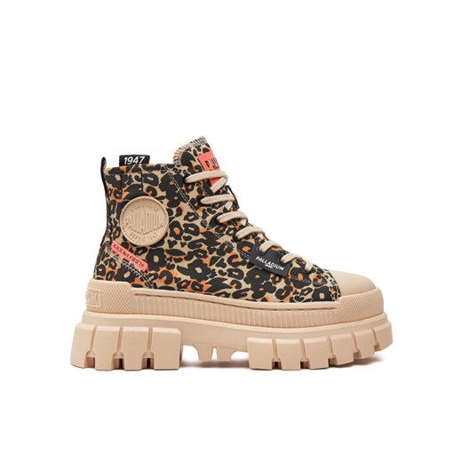 Trapery Palladium Revolt Hi Wild 99124-260-M Beżowy ze sklepu eobuwie.pl w kategorii Workery damskie - zdjęcie 183970061