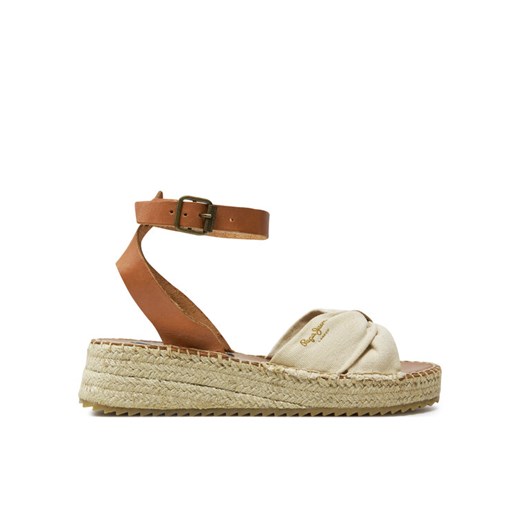 Espadryle Pepe Jeans Kate One PLS90659 Biały ze sklepu eobuwie.pl w kategorii Sandały damskie - zdjęcie 183970074