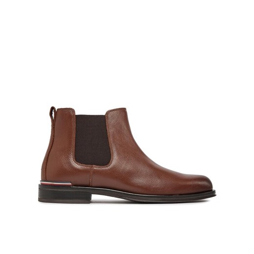 Sztyblety Tommy Hilfiger Th Central Cc And Coin Brązowy ze sklepu eobuwie.pl w kategorii Buty zimowe męskie - zdjęcie 183970104