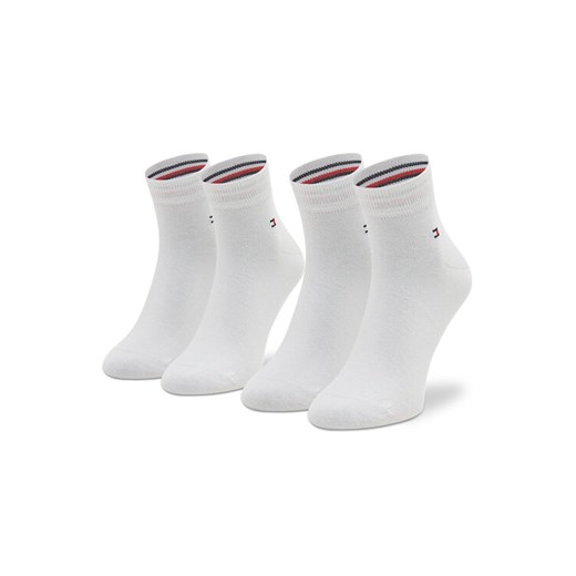 Zestaw 2 par niskich skarpet unisex Tommy Hilfiger 342025001 Biały Tommy Hilfiger 43_46 eobuwie.pl