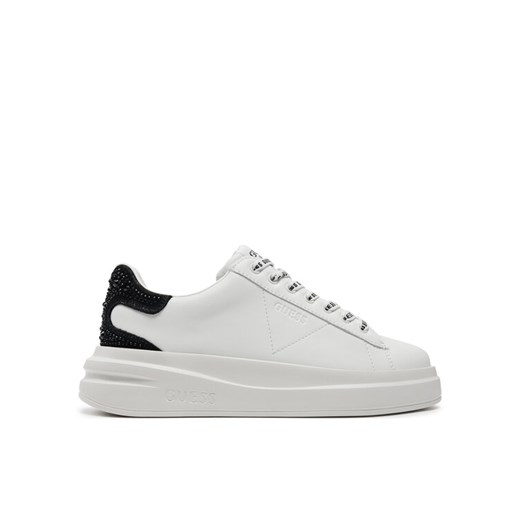 Sneakersy Guess FLTELB LEA12 Biały ze sklepu eobuwie.pl w kategorii Buty sportowe damskie - zdjęcie 183970222