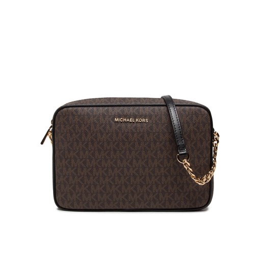 Torebka MICHAEL Michael Kors Jet Set 32F1GJ6C7B Brązowy ze sklepu eobuwie.pl w kategorii Listonoszki - zdjęcie 183970270