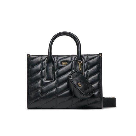 Torebka DKNY Betty Sm Tote R34ABB21 Czarny ze sklepu eobuwie.pl w kategorii Kuferki - zdjęcie 183970314