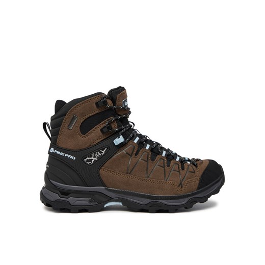 Trekkingi ALPINE PRO Vete UBTD406910PL Brązowy ze sklepu eobuwie.pl w kategorii Buty trekkingowe damskie - zdjęcie 183970323