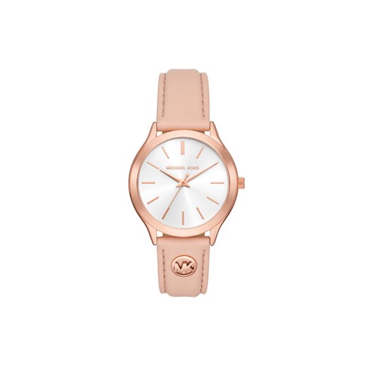Zegarek Michael Kors Slim Runway MK7467 Różowy ze sklepu eobuwie.pl w kategorii Zegarki - zdjęcie 183970370