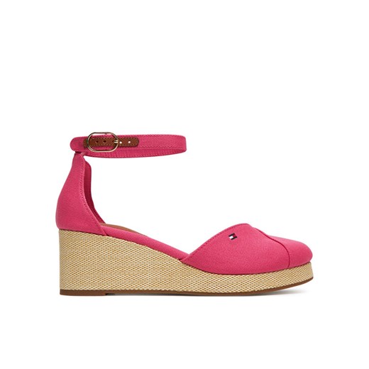 Espadryle Tommy Hilfiger FW0FW08657 Różowy ze sklepu eobuwie.pl w kategorii Espadryle damskie - zdjęcie 183970481