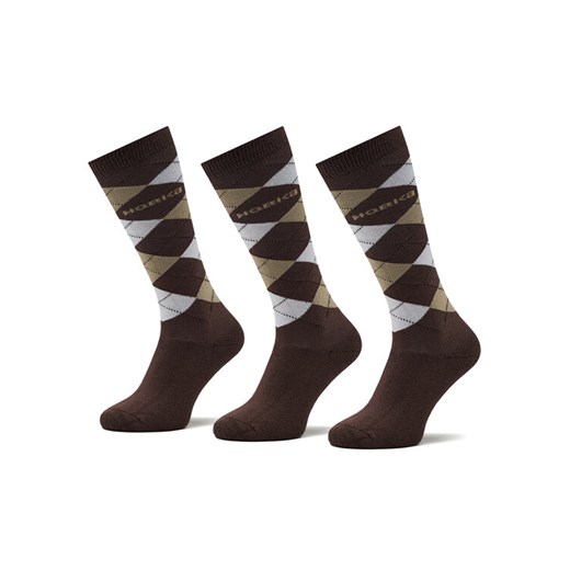 Zestaw 3 par wysokich skarpet unisex Horka Riding Socks 145450 Brązowy Horka 35_38 eobuwie.pl