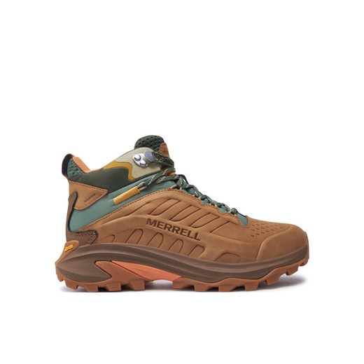 Trekkingi Merrell Moab Speed 2 Mid Ltr Wp J038426 Brązowy ze sklepu eobuwie.pl w kategorii Buty trekkingowe damskie - zdjęcie 183970740
