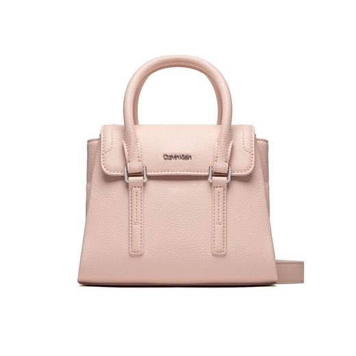 Torebka Calvin Klein Ck Elevated Satchel Mini K60K609851 Różowy ze sklepu eobuwie.pl w kategorii Kuferki - zdjęcie 183970791