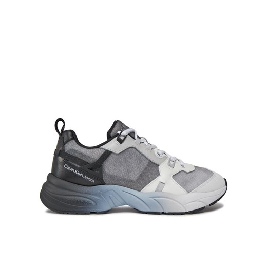 Sneakersy Calvin Klein Jeans Retro Tennis Low Lace Mix Ml Sat YW0YW01307 Czarny 37 eobuwie.pl