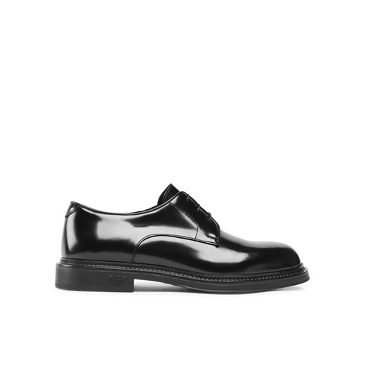 Półbuty Emporio Armani X4C653 XF740 00002 Czarny ze sklepu eobuwie.pl w kategorii Półbuty męskie - zdjęcie 183971121