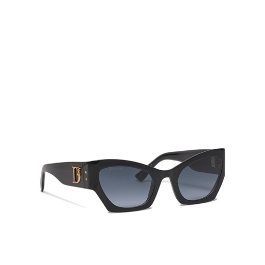Okulary przeciwsłoneczne Dsquared2 D2 0132/S 807559O Czarny ze sklepu eobuwie.pl w kategorii Okulary przeciwsłoneczne damskie - zdjęcie 183971132