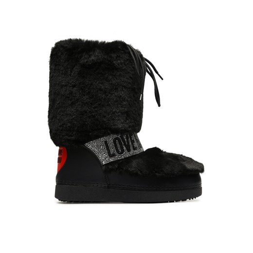 Śniegowce LOVE MOSCHINO JA24222G0HJW0000 Czarny ze sklepu eobuwie.pl w kategorii Śniegowce damskie - zdjęcie 183971140