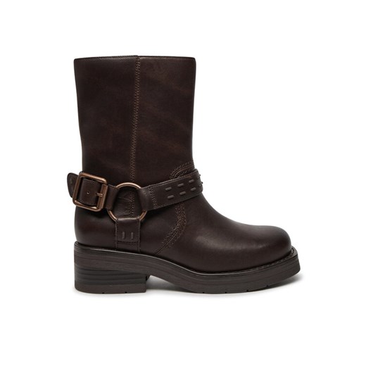 Botki Clarks Rebelle Up 26178898 Brązowy ze sklepu eobuwie.pl w kategorii Botki - zdjęcie 183971182