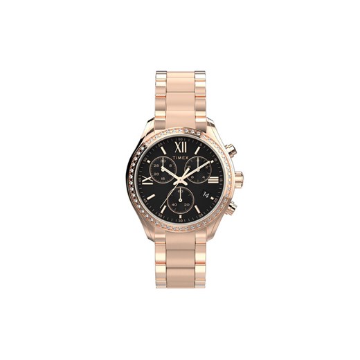 Zegarek Timex Dress Chronograph TW2W20100 Różowe złoto ze sklepu eobuwie.pl w kategorii Zegarki - zdjęcie 183971313