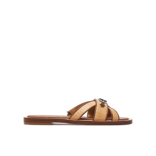 Klapki MICHAEL Michael Kors Tiffanie Flat Slide 40S4TFFS1D Brązowy Michael Michael Kors 40 eobuwie.pl