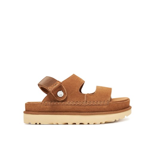 Sandały Ugg W Goldenstar Glide 1167399 Brązowy ze sklepu eobuwie.pl w kategorii Sandały damskie - zdjęcie 183971574