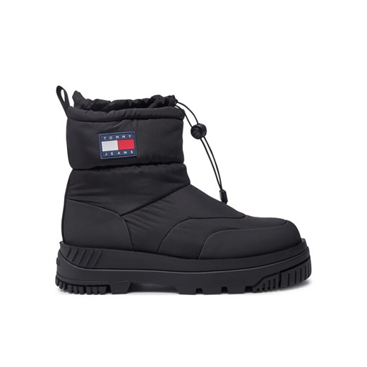 Śniegowce Tommy Jeans EM0EM01449 Czarny ze sklepu eobuwie.pl w kategorii Buty zimowe męskie - zdjęcie 183971591