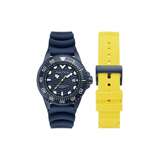 Zegarek Nautica Sporty SET NAPSDS506 Granatowy ze sklepu eobuwie.pl w kategorii Zegarki - zdjęcie 183971683
