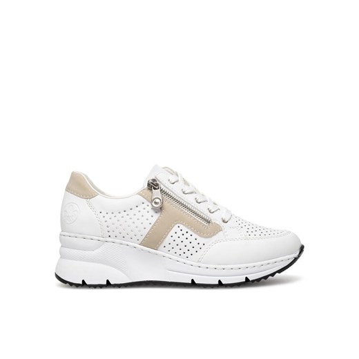 Sneakersy Rieker N6304-80 Biały ze sklepu eobuwie.pl w kategorii Półbuty damskie - zdjęcie 183971700