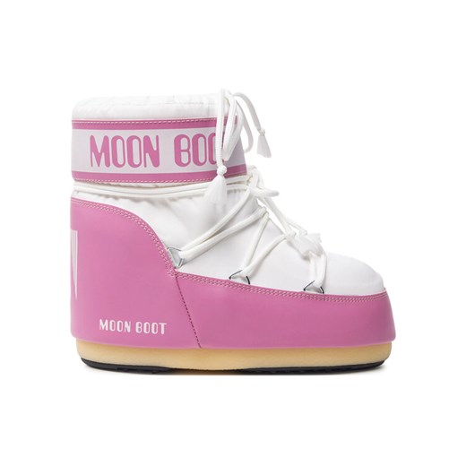 Śniegowce Moon Boot Mb Icon Low Nylon 80D1409340 Różowy ze sklepu eobuwie.pl w kategorii Buty zimowe dziecięce - zdjęcie 183971771
