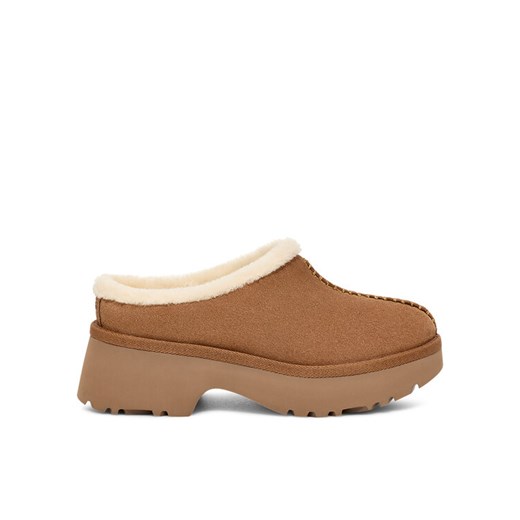Klapki Ugg W New Heights Cozy Clog 1162510 Brązowy ze sklepu eobuwie.pl w kategorii Klapki damskie - zdjęcie 183971783