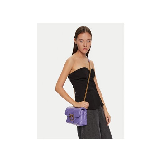 Torebka Pinko Love Puff Mini Cl AI 24-25 PLTT 100039 A0F2 Fioletowy Pinko OS eobuwie.pl