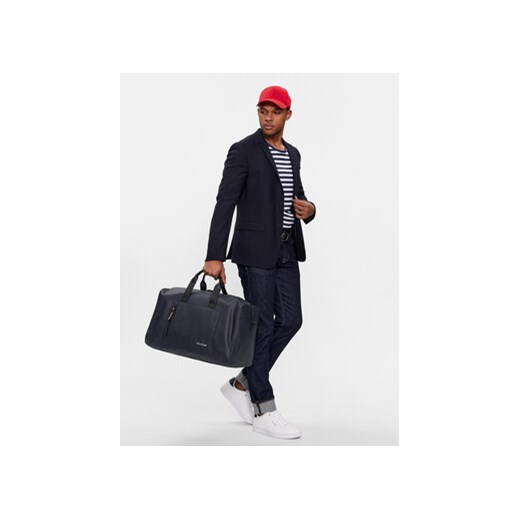 Torba Tommy Hilfiger Th Pique Duffle AM0AM11779 Granatowy Tommy Hilfiger 00 eobuwie.pl