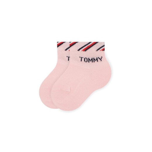 Zestaw 3 par wysokich skarpet dziecięcych Tommy Hilfiger 701220277 Różowy Tommy Hilfiger 11_14 eobuwie.pl