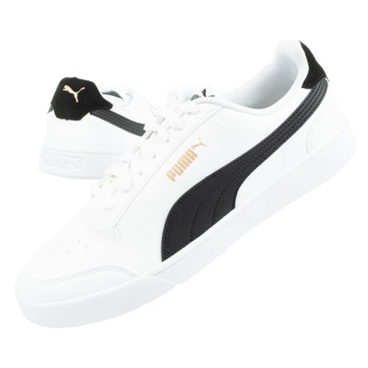 Buty Puma Shuffle 309668 03 białe ze sklepu ButyModne.pl w kategorii Trampki męskie - zdjęcie 183985023