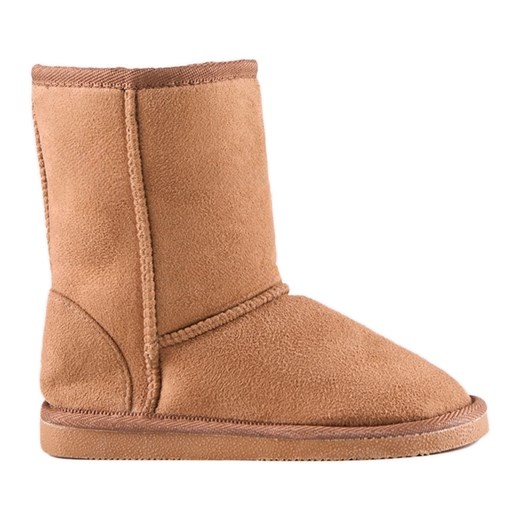 Brązowe zimowe buty dziecięce Miia ze sklepu ButyModne.pl w kategorii Buty zimowe dziecięce - zdjęcie 183985030