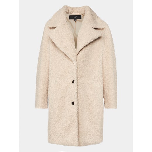 Vero Moda Curve Kożuch 10299551 Beżowy Regular Fit ze sklepu MODIVO w kategorii Płaszcze damskie - zdjęcie 183985261