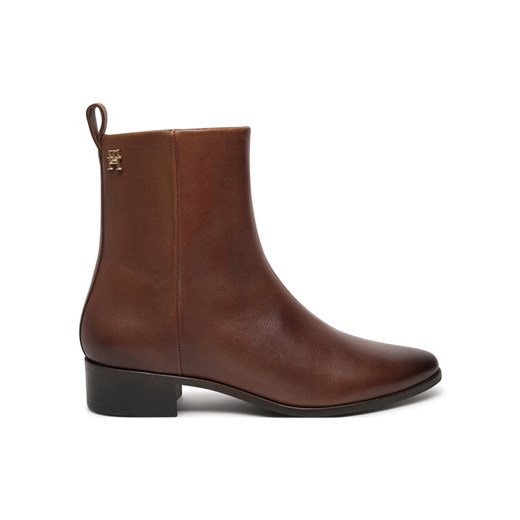 Tommy Hilfiger Botki FW0FW08103 Brązowy ze sklepu MODIVO w kategorii Botki - zdjęcie 183985340