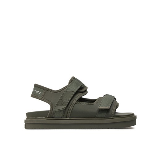 Calvin Klein Jeans Sandały Sandal Velcro Np In Mr YM0YM00940 Zielony ze sklepu MODIVO w kategorii Sandały męskie - zdjęcie 183985342