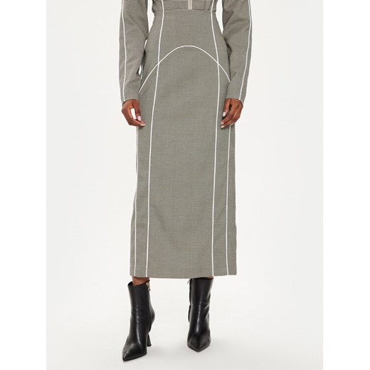 Gestuz Spódnica maxi Pippa 10908667 Szary Slim Fit ze sklepu MODIVO w kategorii Spódnice - zdjęcie 183985383