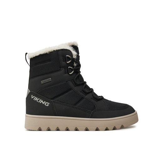 Viking Śniegowce Fleek Warm GTX GORE-TEX Zip 3-94720-2 Czarny ze sklepu MODIVO w kategorii Buty zimowe dziecięce - zdjęcie 183985440