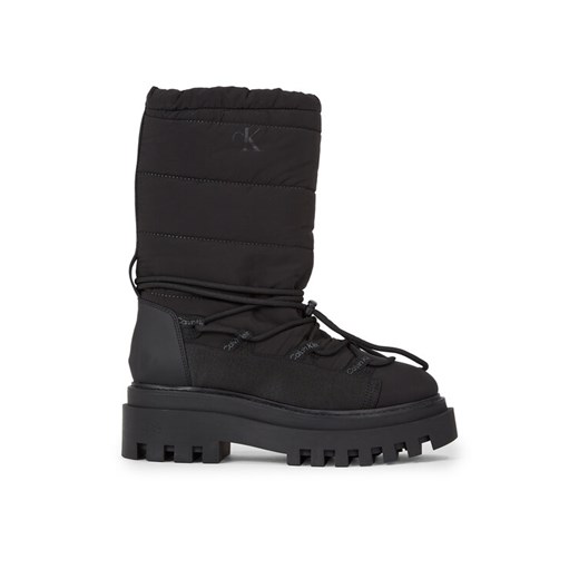 Calvin Klein Jeans Śniegowce Flatform Snow Boot Nylon Wn YW0YW01146 Czarny ze sklepu MODIVO w kategorii Śniegowce damskie - zdjęcie 183985541