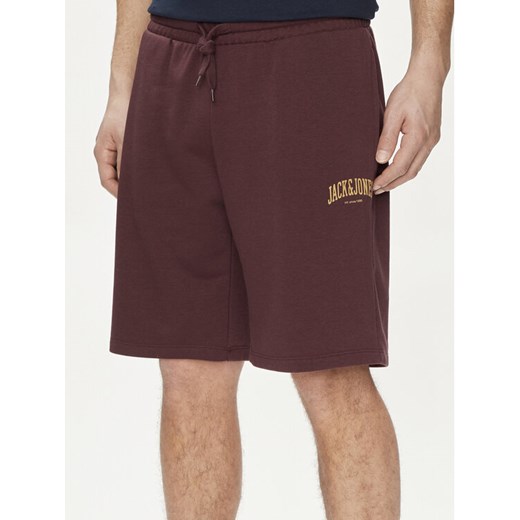 Jack&Jones Szorty sportowe Josh 12248833 Bordowy Comfort Fit XL MODIVO