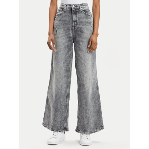 Tommy Jeans Jeansy Claire DW0DW17607 Szary Wide Leg ze sklepu MODIVO w kategorii Jeansy damskie - zdjęcie 183985622